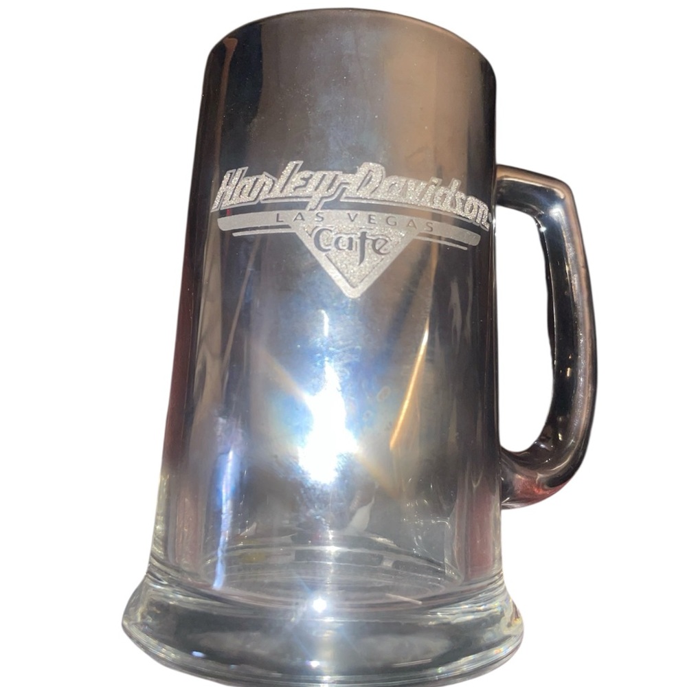 Harley-Davidson Las Vegas Cafe Silver Mirrored Heavy Mug